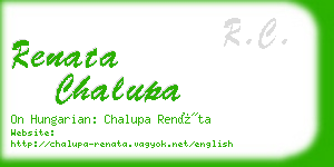 renata chalupa business card